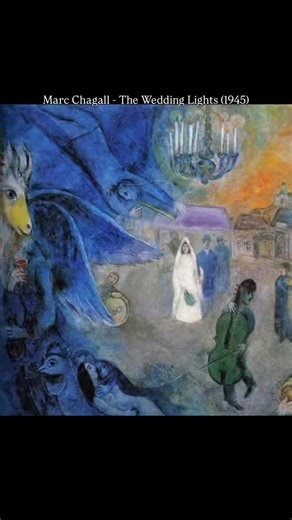 Marc Chagall - The Wedding Lights (1945) #marcchagall #chagall | Contemporary Art