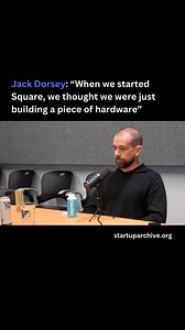 Startup Archive on Instagram: "In his blog post Product First, David Sacks explains that the founding of Square—described by Jack Dorsey in the clip below—resembled his own experience at PayPal. Most people think startups begin with brilliant insight and the founders have it all figured out from the beginning. But startups are messier than that. As David explains in the blog post: “Founders usually start with a product idea. They know users will like it but may be a bit hazy on the exact market,