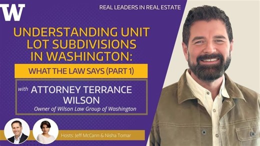 Understanding Unit Lot Subdivisions in Washington: What the Law Says (Part 1) | Jeff McCann