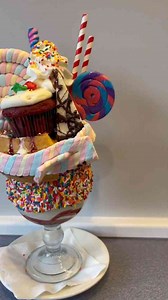 Crazy milkshake loaded dessert drink