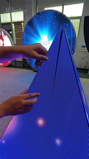 What do you think it looks like?🪡 👁️This is a triangular LED display, suitable for art, stage, and commercial visual merchandising. 👉With high-definition beads and stable structure, it is eye-catching in shape and clear in display, creating a visual focal point. 💁🏻For any questions or if you wish to purchase, please contact us.💕 ☎️WhatsApp: 44 7858 552076 🕸️ https://cmxleds.com #whaley #ledpanel #ledscreen #ledfactory #leddisplay #ledwall | Whaley ledscreen