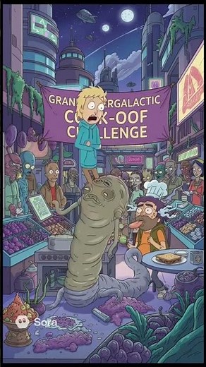 Alien Cooking Show Gone Wrong 🍳 | Sci-Fi Comedy Short (AI Animation) #AIanimation