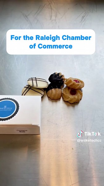 Wake Tech Baking and Pastry Arts students have an amazing opportunity to serve their delicious cookies to attendees of the Raleigh Chamber’s Annual Leadership Conference reception at the Center for Performing Arts. Expect the Unexpected at Wake Tech!