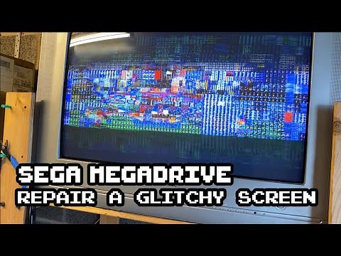Sega Megadrive - Repairing a garbled and glitchy screen problem