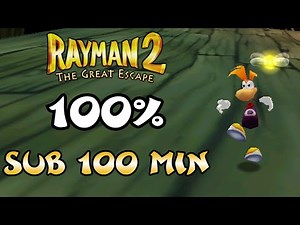 Rayman 2: The Great Escape 100% Speedrun in 1:39:41