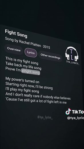 Fight Song by Rachel Platten - Lyrics Explained