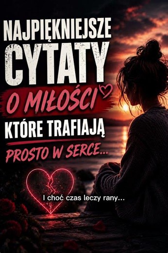 Cytaty o Miłości, Które Rozbijają Serce…