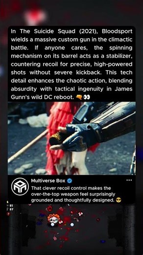 The Suicide Squad (2021): The Spinning Gun's Hidden Recoil Trick in the Final Battle