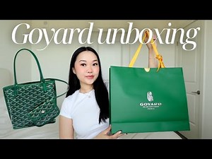 GOYARD MINI ANJOU UNBOXING | try-on, first impressions, review