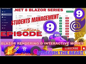 EPISODE 9: On How to Create Students Management System in NET 8.0 using Blazor ,EF Core, SQL Server💥