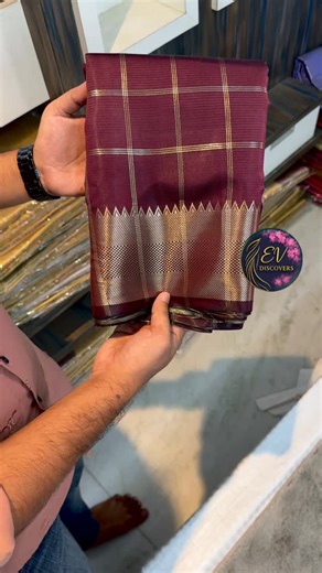 EV Discovers on Instagram: "Comment "LINK" to get Price details!! ✨ Latest Trending Collection ✨ Banarasi Soft Silk Saree 💛 Rich resham check weaving with elegant zari check box design, finished with a classy zari woven border. Comes with fancy woven pallu and matching blouse – perfect blend of tradition & trend. 💫 Light • Graceful • Festive Ready"