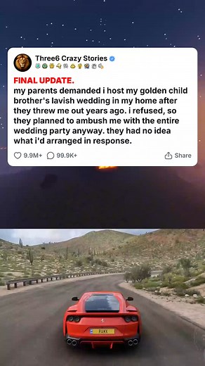 1K views · 26 reactions | FINAL UPDATE. my parents demanded i host my golden child brother's lavish wedding in my home after they threw me out years ago. i refused, so they pla... #foryou #fyp #reels #viral #redditstorytime #redditposts #storytime #redditstories #reddit #askreddit #paranormal #redditparanormal #nosleep | Funtangle | Facebook