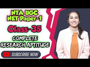 Class-35 | Complete Research Aptitude | UGC NET Paper-1 By Ravina | Inculcate Learning |Free classes