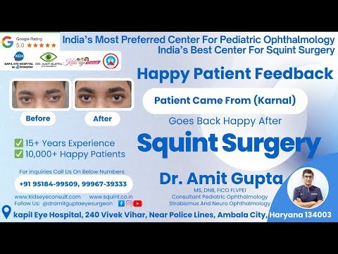 Patient came from Karnal goes back happy after squint surgery!