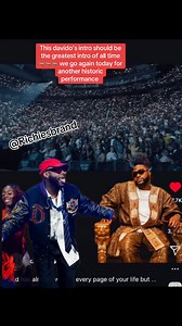 This davido’s intro should be the greatest intro of all time 🐐🐐🐐 we go again today for another historic performance #davido #5ive #goviral #afrobeats | Richies brand