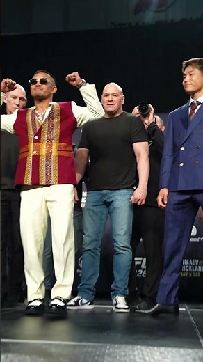 異様な空気の中で・・・😂ジョシュア・ヴァン🤜🤛平良達郎のフェイスオフ❗️#UFC328📅5月10日（日）⏰️プレリム6時｜メインカード10時📺 #UNEXT & #UFCFightPass