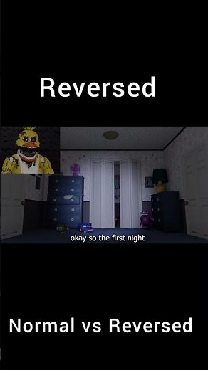 Markiplier The first night normal vs reversed #fnaf #markiplier
