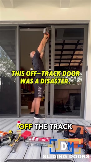 The door was an off-track disaster. It didn’t slide — it scraped, jammed, and jumped the rail. ㅤ Every pull felt like a gamble. Until we stepped in. ㅤ Here’s what we did: ✅ Took the door out safely ✅ Replaced the bent track and broken rollers ✅ Realigned the frame so everything sat level ㅤ Now it glides like new — no more grinding, no more guessing. ㅤ 💡 If your door keeps falling off track, it’s not just annoying — it’s a safety hazard. We’ll fix it right. ㅤ 👉 Comment