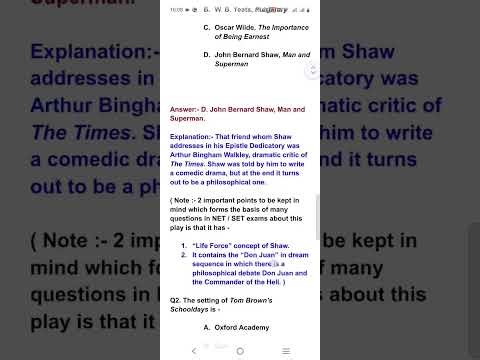 Standard Questions for English Literature NET/SETs/GATE…