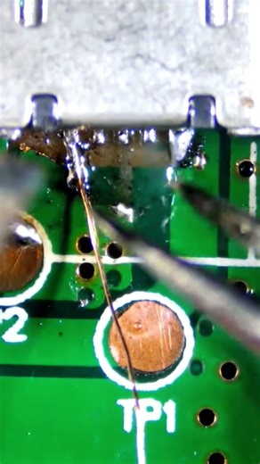 Micro USB Connector Trace Repair | PCB Level Fix#MicroUSBRepair#TraceRepair#ChargingPortRepair