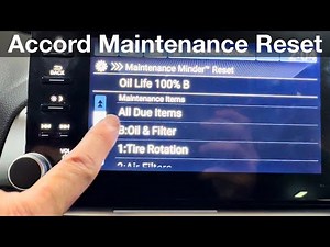 2018 - 2023 Honda Accord How to Reset Maintenance / Oil life