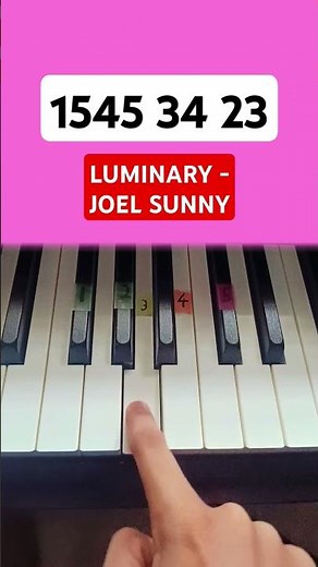 Luminary - Joel Sunny (Piano Tutorial)