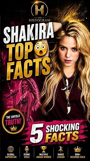 The Untold Truth About Shakira 😳 | 5 Amazing Facts 🌍🔥 #thehistogramx