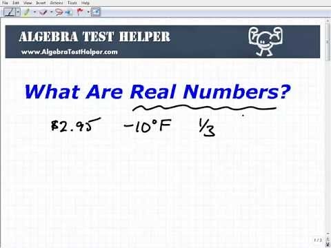 What Are The Real Numbers?