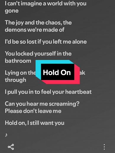 Hold On (Full Song) - Music Video Lyric