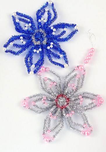 DIY pipe cleaner Snowflake (no glue) #fblifestyle | DIY by Pipe-Cleaner-Crafts B