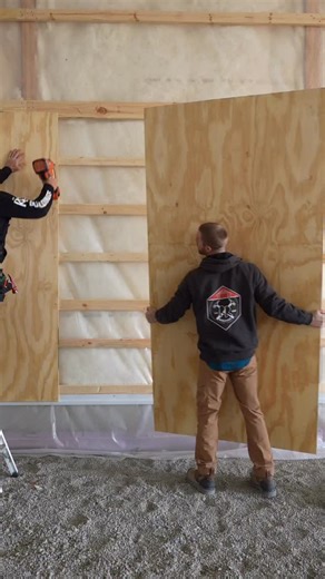 A great alternative to metal siding inside a shop is 3/4” plywood. Specifically BCX. It’s sanded and much cleaner than CDC so it finishes nice and it’s solid enough to hang things on the wall later. Also putting benches or shelving up against plywood is much cleaner than ribbed metal. | RR Buildings