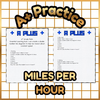 Constant Speed Double Number Lines | A+ Rate Practice (6th Grade)