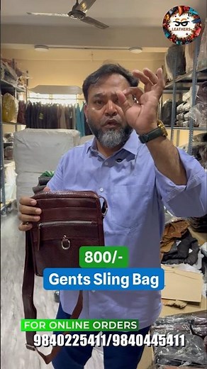 🔥Men’s leather sling bags now available with a special MAY OFFER 👜✨
