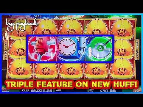 MASSIVE JACKPOT! Huff N' Triple Puff Slots! [First Look Demo]