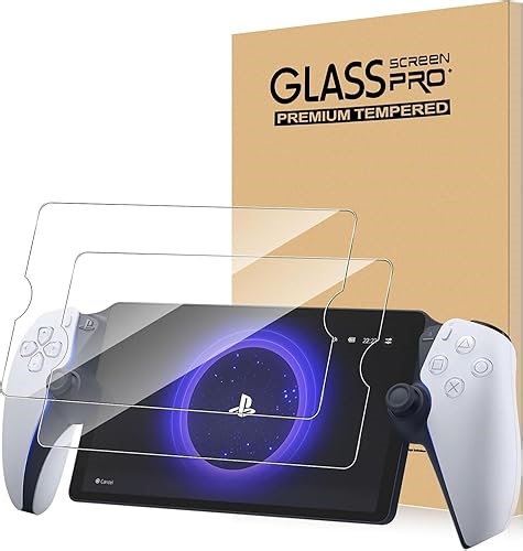 zukof 2-Pack Screen Protector Tempered Glass For PlayStation Portal Remote Player 8 inch 2023, Transparent HD Clear