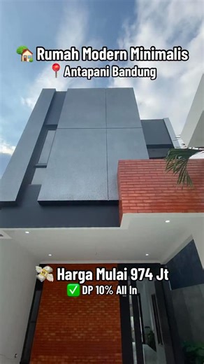 Inforumahbandung.123 on Instagram: "Rumah Baru Antapani Bandung Luas Tanah 72 Luas Bangunan 90 3 Kamar Tidur 3 Kamar Mandi Sudah Dapat Kithcen set DP 10% One Gate System Legalitas SHM & IMB #rumahantapani #rumahantapanibandung #inforumahbandung"