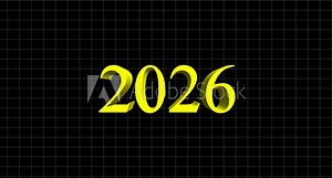 animated financial projection for 2026 with growth data and business development