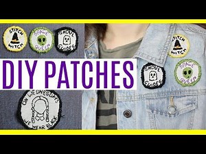 DIY Patches using stuff you already have! Perfect for jeans/jackets!