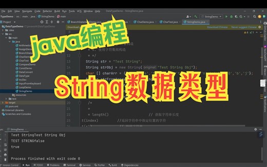 Java编程基础一个视频学会String数据类型的使用