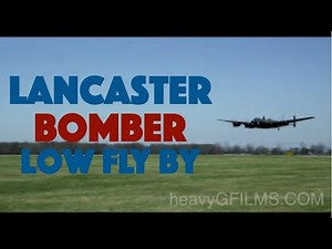 WW2 Lancaster Bomber - start up, take off & low pass (incredible sound)