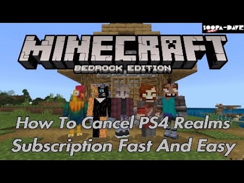 How To Cancel PS4 Realms Subscription Fast And Easy - Minecraft Bedrock