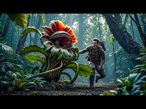 男人为了保护孩子，竟被食人花咬成两半！【大蛇snake】|驚悚 灾难 |【电影派对】