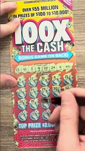 100X THE CASH | NC Lottery Scratch Offs