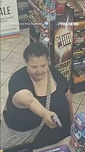 SHOCKING VIDEO shows woman open fire on a gas station clerk