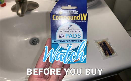 Watch Honest review of Compound W wart remover pads on Amazon Live