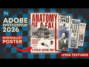 CÓMO DISEÑAR POSTERS MINIMALISTAS DESDE CERO (PRINCIPIANTES) / TUTORIAL PHOTOSHOP 2026