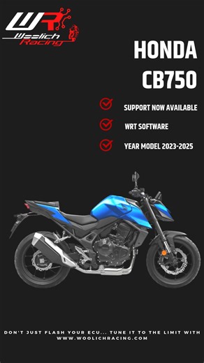 Woolich Racing Tuned (WRT) software has support for the 2025 Honda CB750 Don't just flash your ECU... Tune it to the limit with www.WoolichRacing.com #motocyklowy #Woolich #WoolichRacing #ECUtuning #mototuningeu #biketuners #dynotuning #racingbike #bikelife #motorcycletuning #motoeurope #Honda #CB750 https://www.woolichracing.com.au/products/honda/cb750/2025/2025-honda-cb750-ecu-flashing.aspx?utm_content=sked_690c9bd04a574dbacc1318e8&utm_medium=social&utm_name=sked&utm_source=facebook | Woolich 