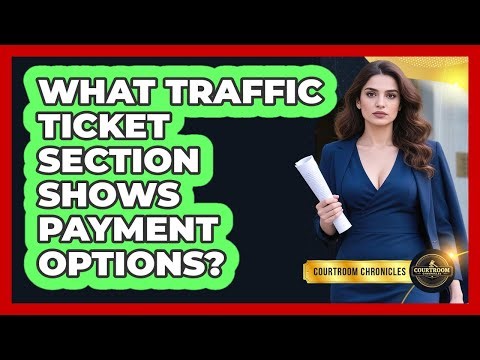 What Traffic Ticket Section Shows Payment Options?