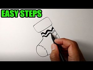 How to draw a sock easy to follow | Simple Drawing