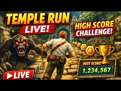 Temple Run Live 🔥 High Score Challenge | Run To Win Gaming